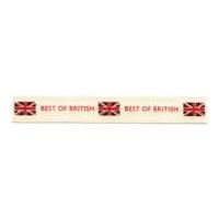 15mm Berisford Best of British Print Ribbon 1 Red/Blue