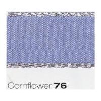 15mm Berisford Silver Metallic Edge Satin Ribbon 76 Cornflower