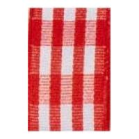 15mm berwick offray taffeta gingham ribbon red