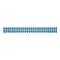 15mm Bowtique Woven Gingham Check Ribbon Teal