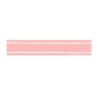 15mm celebrate grosgrain white edge ribbon baby pink