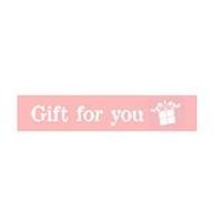 15mm Celebrate Gift For You Ribbon White/Baby Pink