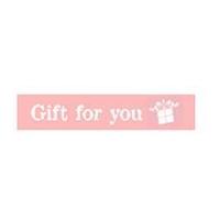 15mm celebrate gift for you ribbon whitebaby pink