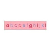 15mm Celebrate ABC Ribbon Baby Pink