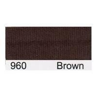 15mm Essential Trimmings Satin Bias Binding Tape Brown