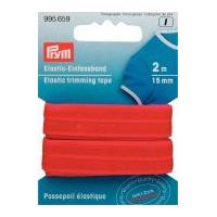 15mm prym fold over elastic trimming tape 2m red