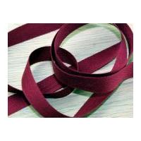 15mm prym strong cotton herringbone tape wine red