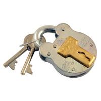 1.5in Galvanised Traditional Style Padlock 4 Lever