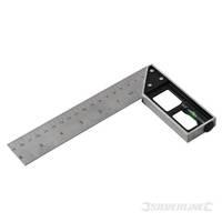 150mm Silverline Tri & Mitre Square With Spirit Level