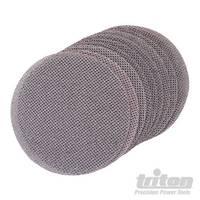 150mm 240 grit 10pk hook loop mesh sanding disc