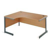 1524 beech left hand ergonomic desk 1524 x 1150600 x 725