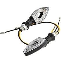 15 LED Turn Signal Indicators Light Lamp Bulb for Motorcycle Motorbike Amber (2 Pcs)