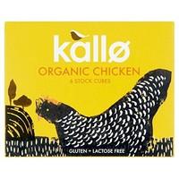 15 Pack of Gluten Free Kallo Organic Chicken Stock Cubes 66 g