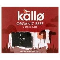 15 Pack of Gluten Free Kallo Organic Beef Stock Cubes 66 g