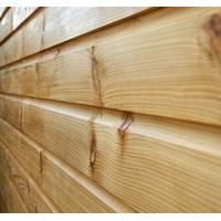 150mm x 15mm Thick Treated Wooden Shiplap Cladding Boards 3.0m (20)