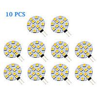 1.5W G4 LED Spotlight 12 SMD 5050 70 lm Warm White / Cool White AC 12 V 10 pcs