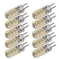 1.5W G4 LED Corn Lights T 24 SMD 3014 100-120 lm Warm White Cool White Dimmable Decorative DC 12 V 10 pcs