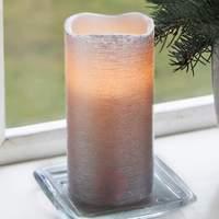 15 cm - real waxLED candle Linda structured white