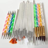 15pcs nail art tools brushes5PCS Nail Art Acrylic Pen Brush5PCS 2-Way Nail Art Dotting Tool