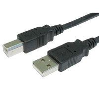 1.5M USB 2.0 A To B Data Cable Black