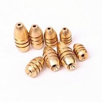 15pcs 3.5/5/7/10g Weight Assorted Shape Copper Sinker Fishing Tool