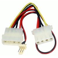 15cm 4-Pin Molex Female 2x 4-Pin Molex Male