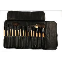 15 makeup brushes set synthetic hair professional travel synthetic por ...