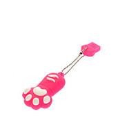 16gb cute dog paw rubber usb flash drive