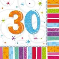 16pk 30th Birthday Napkins