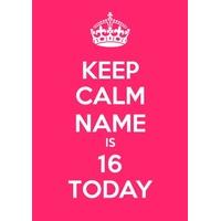 16th Pink | Sixteenth Birthday Card