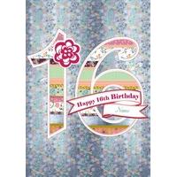 16th celebration personalised 16th birthday card