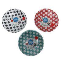 16 Pack of Paper Plates - Blue with White Spots