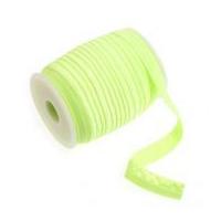 16mm Fold Over Elastic Neon Green