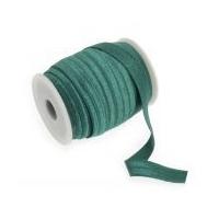 16mm Fold Over Elastic Forest Green