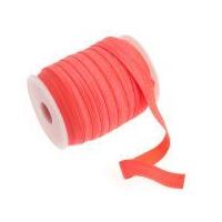 16mm Fold Over Elastic Neon Coral