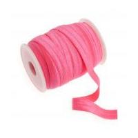 16mm fold over elastic neon pink