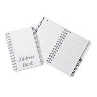 16 Part Wirebound A-Z Telephone Address Book (Clear)