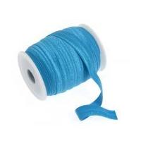 16mm Fold Over Elastic Turquoise