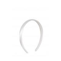 16mm Simplicity Plain Satin Headband White