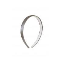 16mm Simplicity Plain Satin Headband Silver