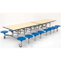 16 Seat Rectangular Mobile Folding Table Units