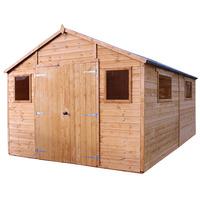 16ft x 10ft Groundsman Tongue and Groove Apex Modular Workshop | Waltons