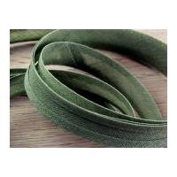 16mm 100 cotton double fold bias binding trimming khaki green