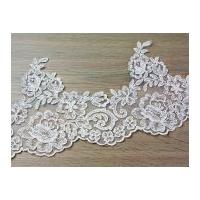 16cm Naomi Embroidered Couture Bridal Lace Trimming Ivory