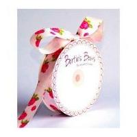 16mm bertie39s bows rose print grosgrain ribbon pink