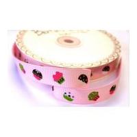 16mm bertie39s bows cupcakes grosgrain ribbon pink