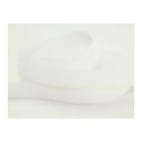 16mm Berisford Velvet Ribbon 9401 White