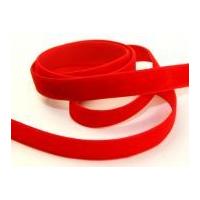 16mm Berisford Velvet Ribbon 9629 Red