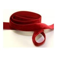 16mm Berisford Velvet Ribbon 9614 Dark Red