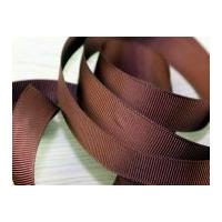 16mm prym ribbed polyester tape 3m brown